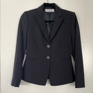 Black Pinstripe Women's Blazer
